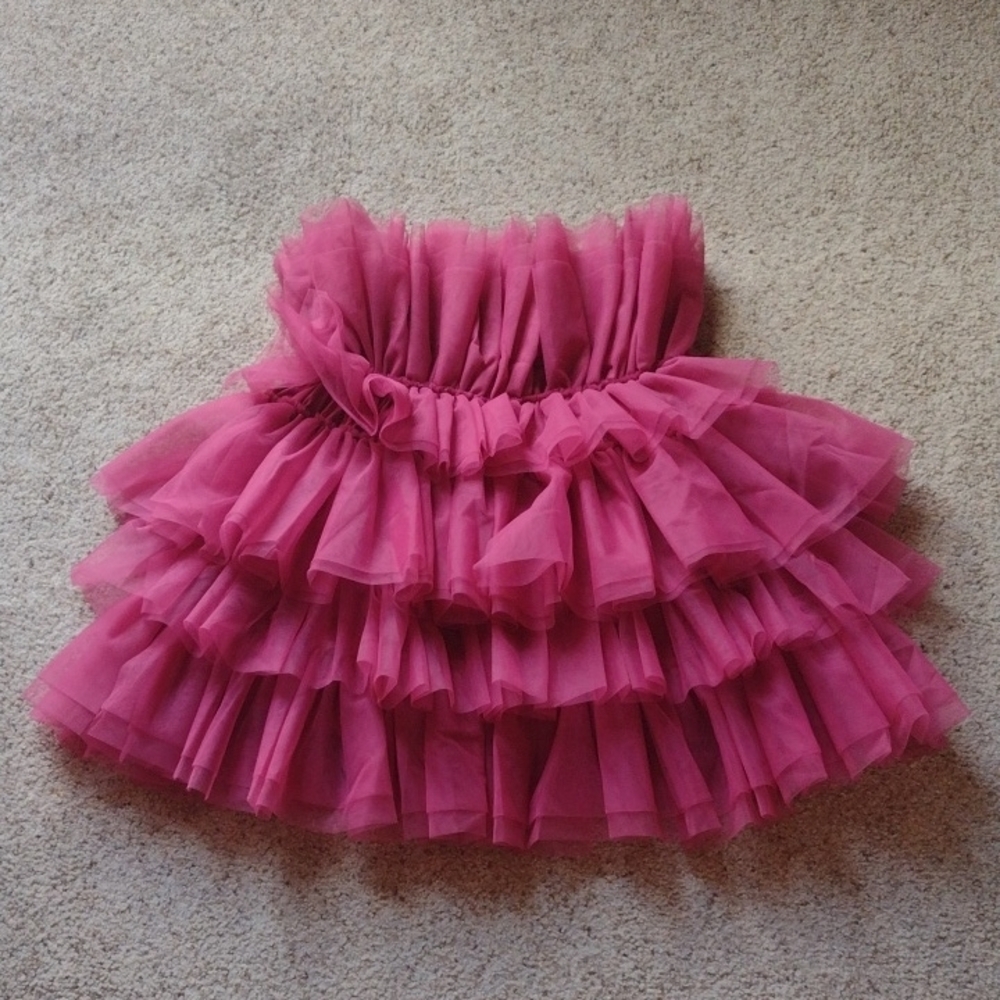 Altar'd State Pink Strapless Dress